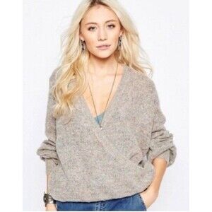 (W0) Free People Karina Faux Wrap Sweater M